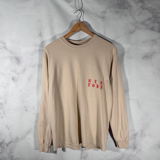 Kanye West The Life of Pablo Tour New York  Exclusive Tan Longsleeve