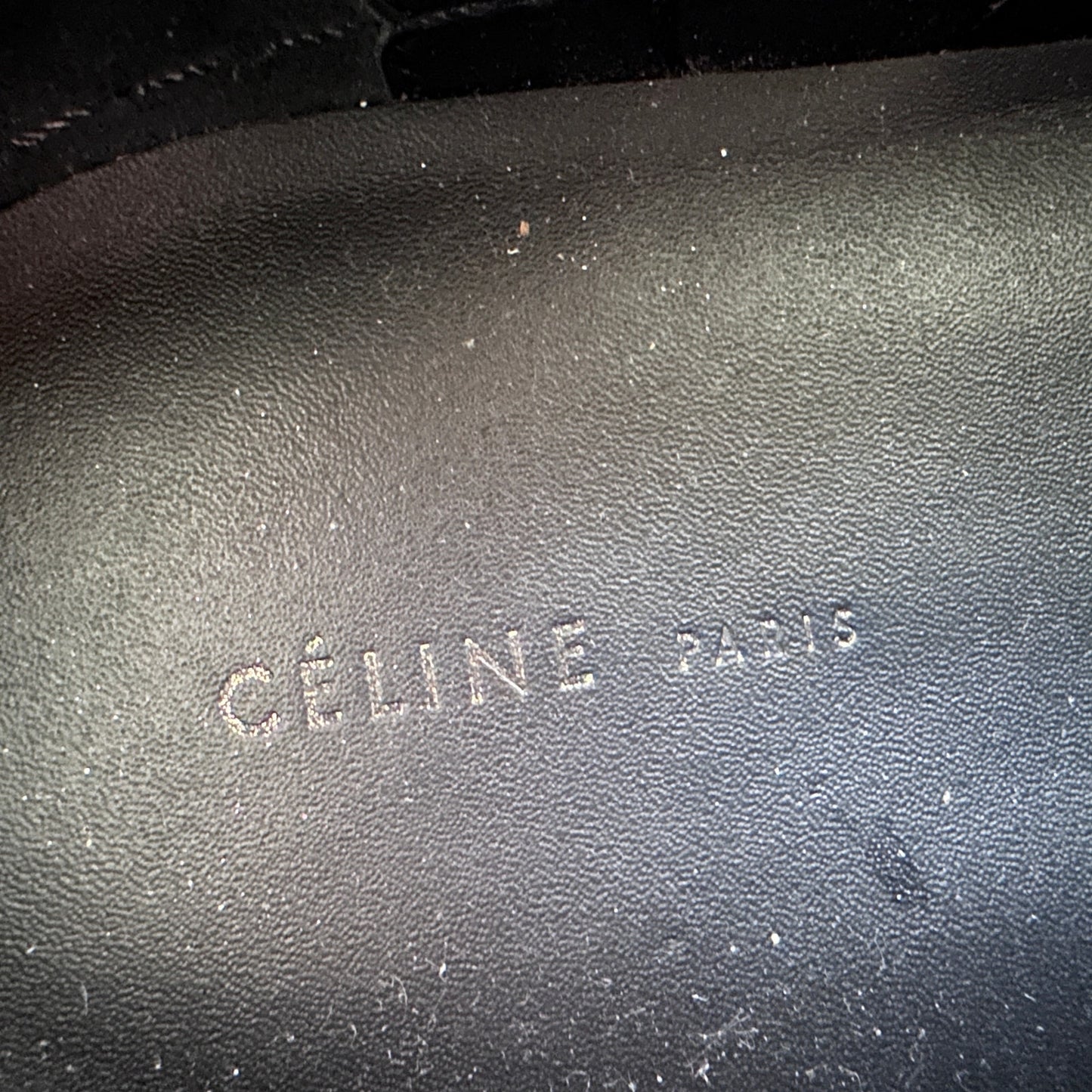 Celine Paris Glossy Python Slip-On