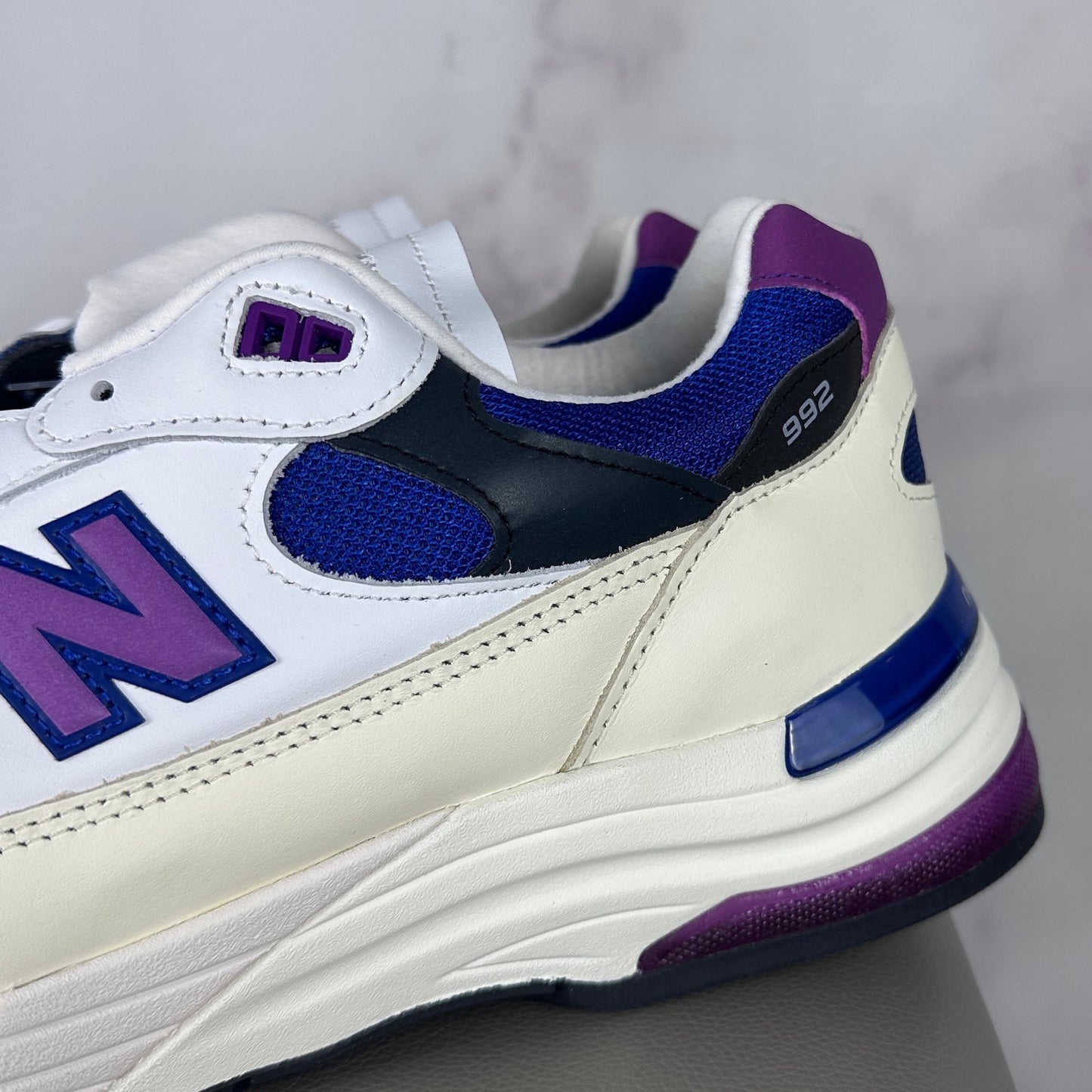 New Balance 992 MiUSA White Royal Purple Fuchsia
