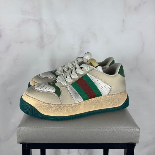 Gucci Double Screener Sneaker Perforated Cream