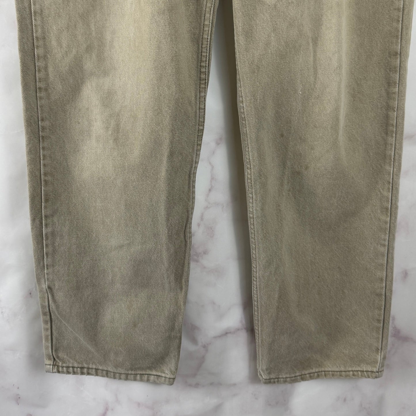 Vintage 80s Levi’s Orange Tab 550 Beige Denim