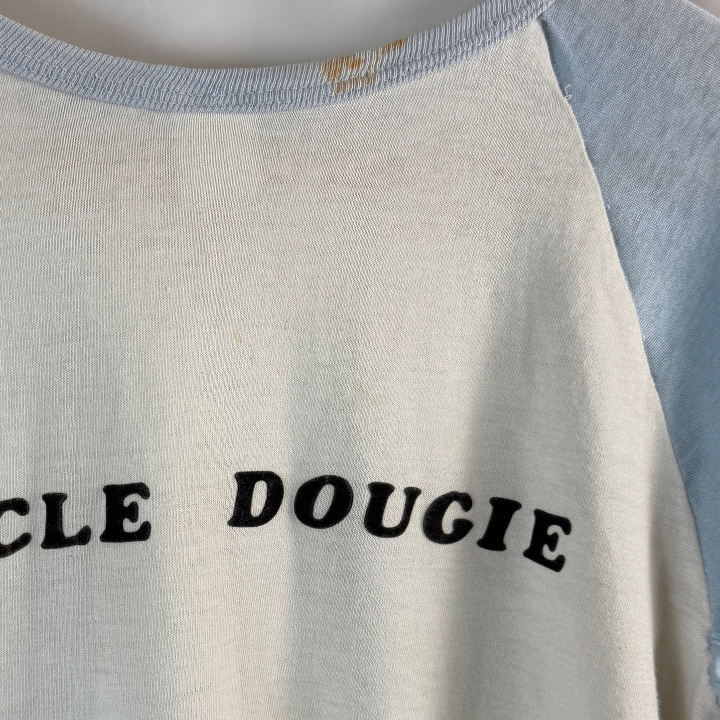 Vintage 1980 Roach Uncle Dougie Motorcycle Baseball Shirt