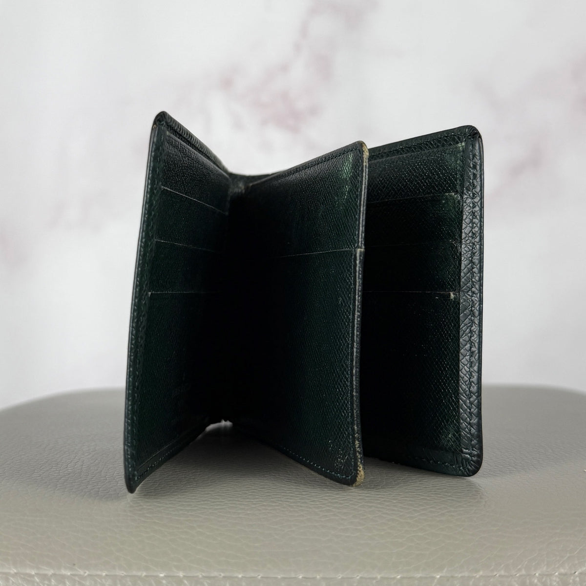 Louis Vuitton Green Epi Bifold Wallet
