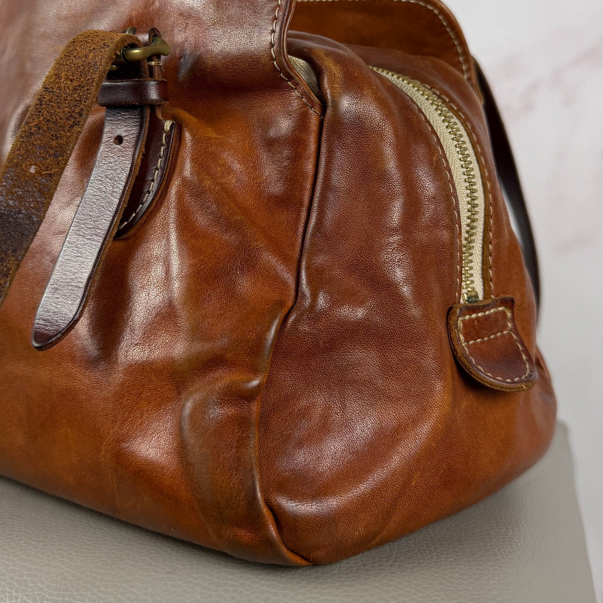 ANNAK Japan Handcrafted Leather Mini Boston Bag