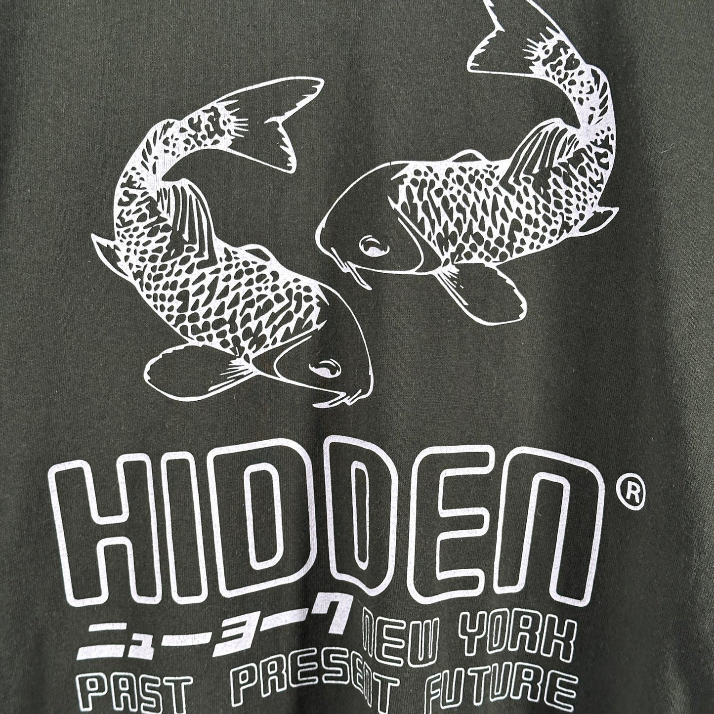 Hidden NY Green Koi Fish Tee