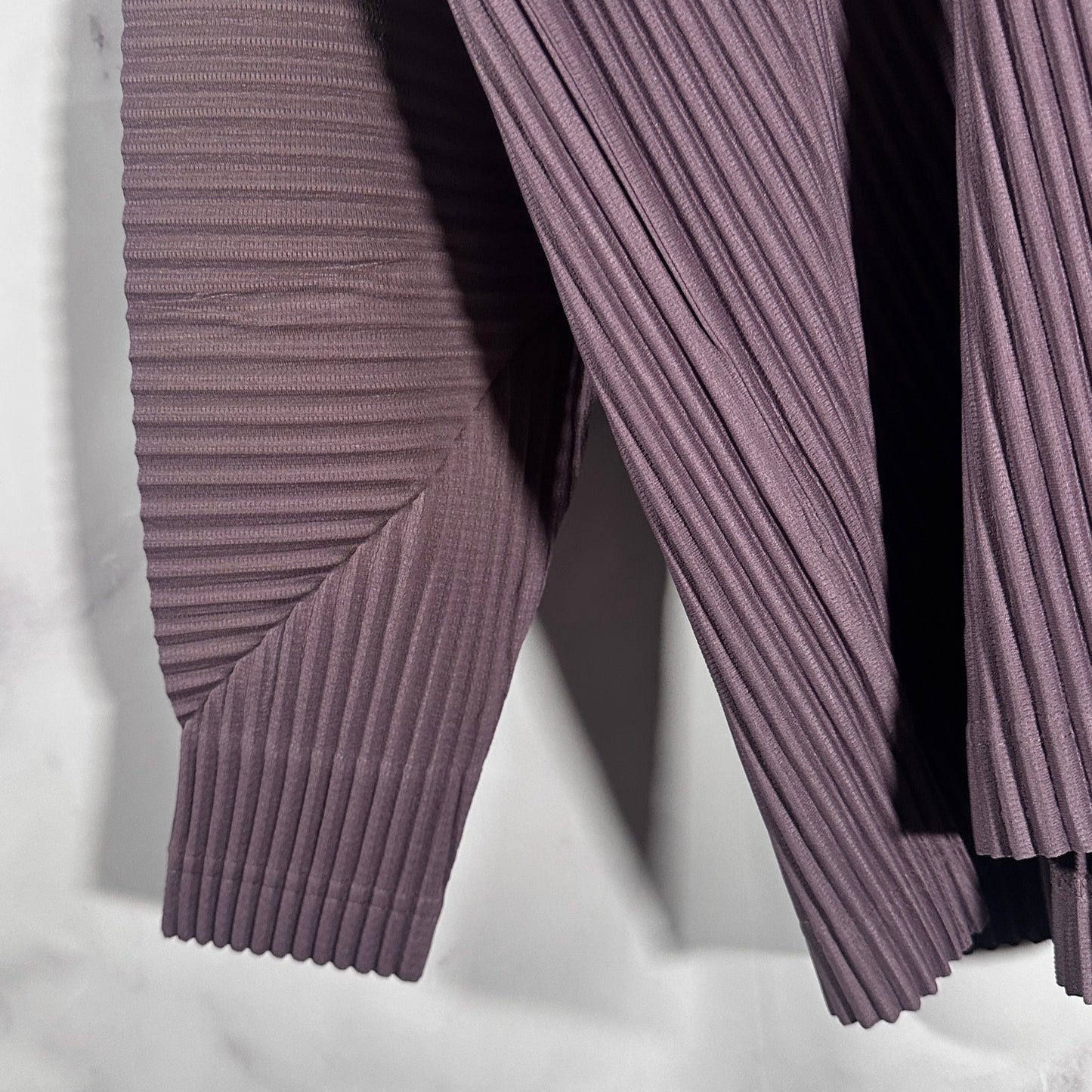 Issey Miyake Homme Plisse Mauve Longsleeve Polo Shirt