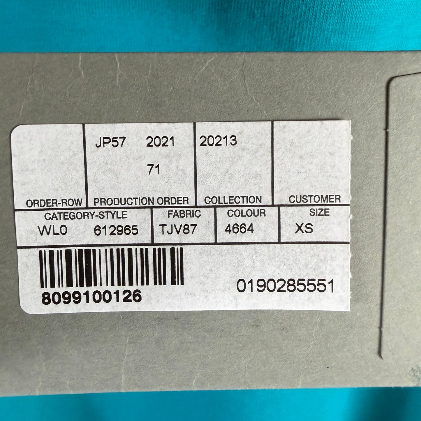 Balenciaga YE24 Turquoise Jersey Tee