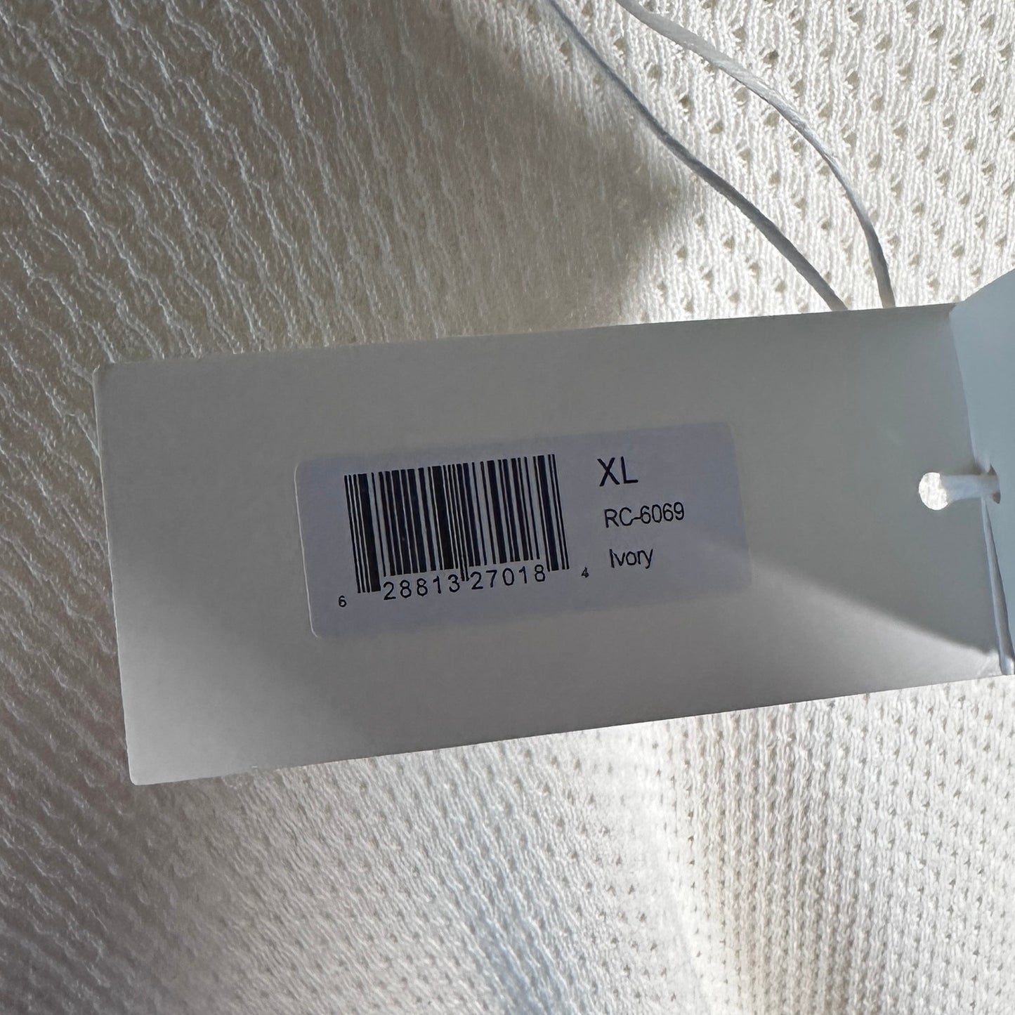 Reigning Champ Ivory Cotton Linen Victor Polo