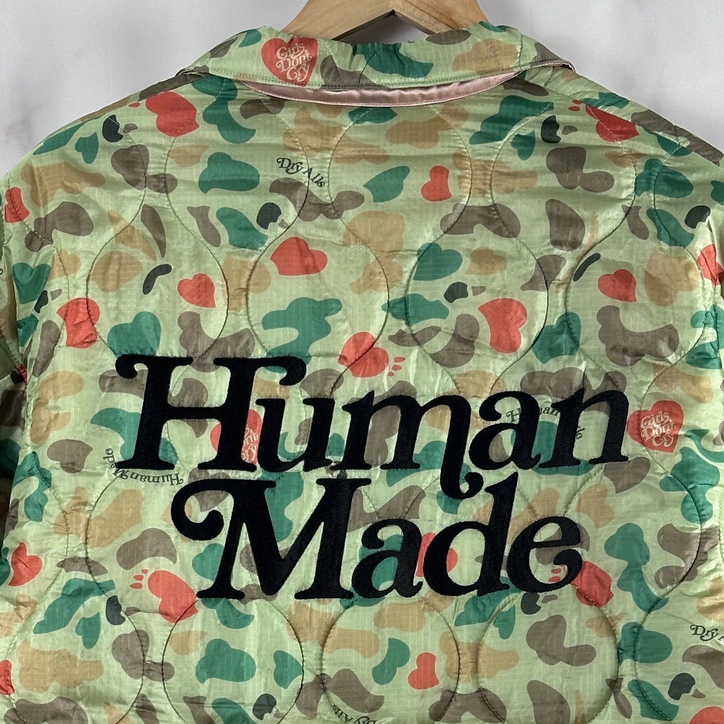 Human Made x Girls Don’t Cry Green Heart Camo Jacket