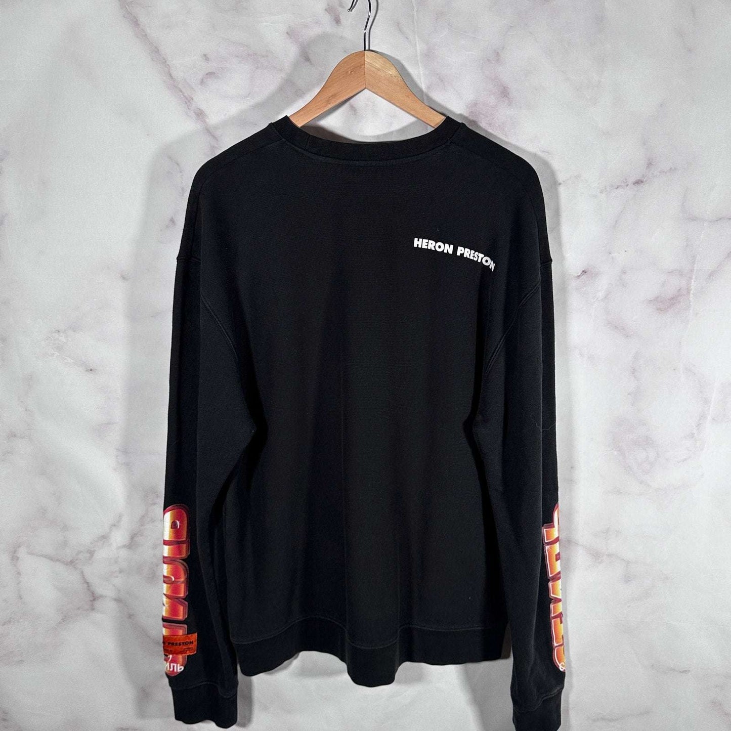 Heron Preston Black Text Crewneck