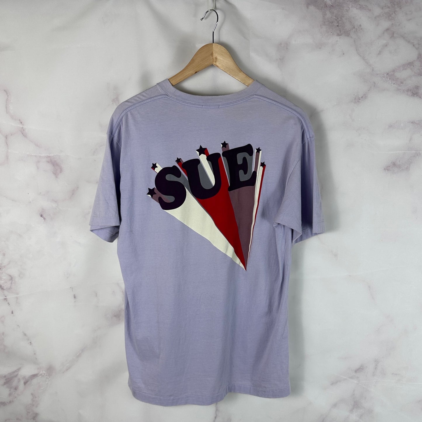 Sue Undercover Lavender Projection Print Tee