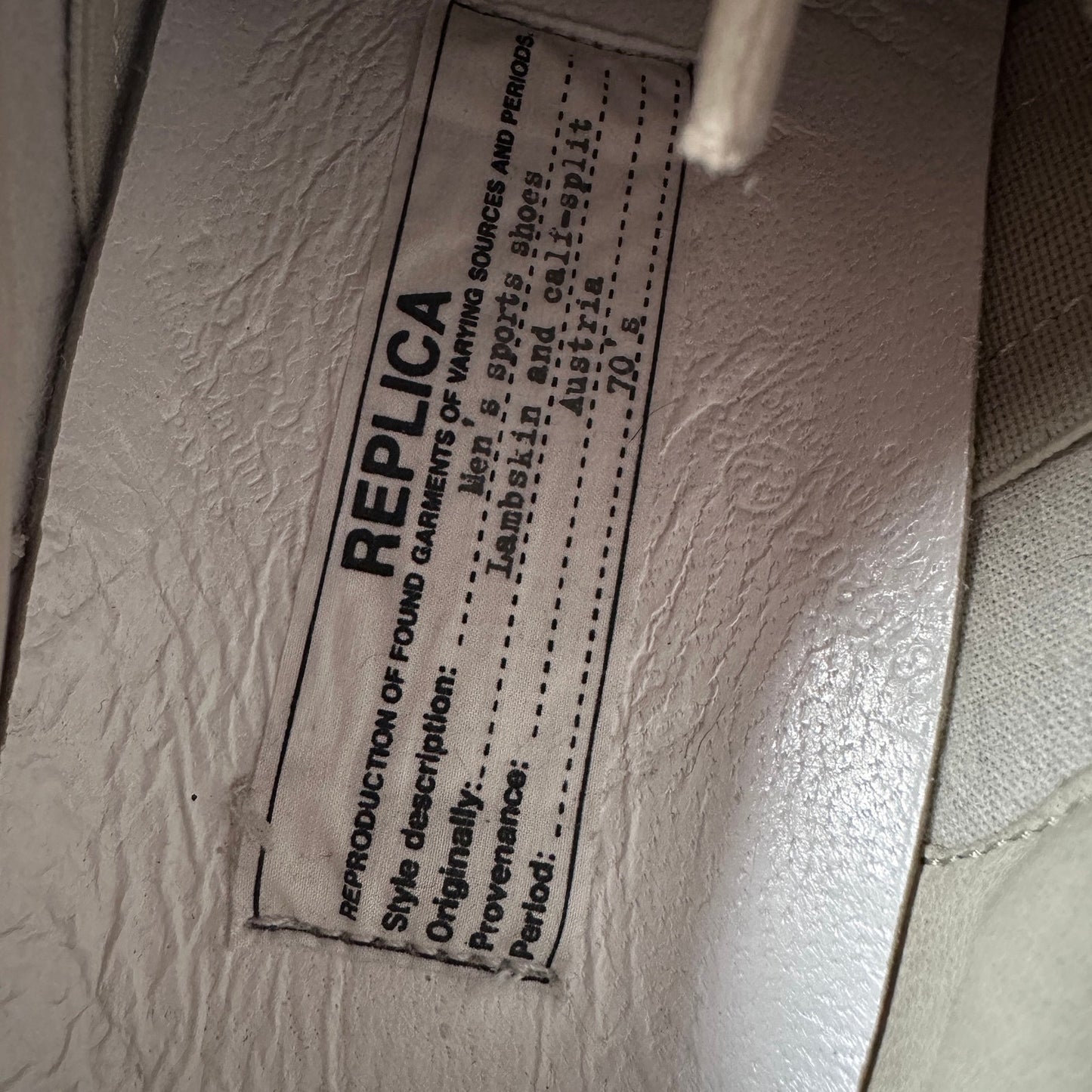 Maison Margiela Replica GAT Trainer Metallic Blue
