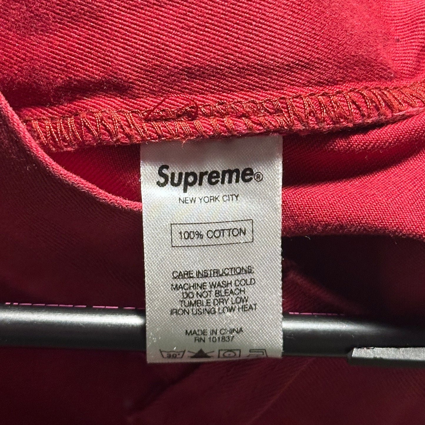 Supreme x Undercover F/W16 Red Anarchy Zipper Pants