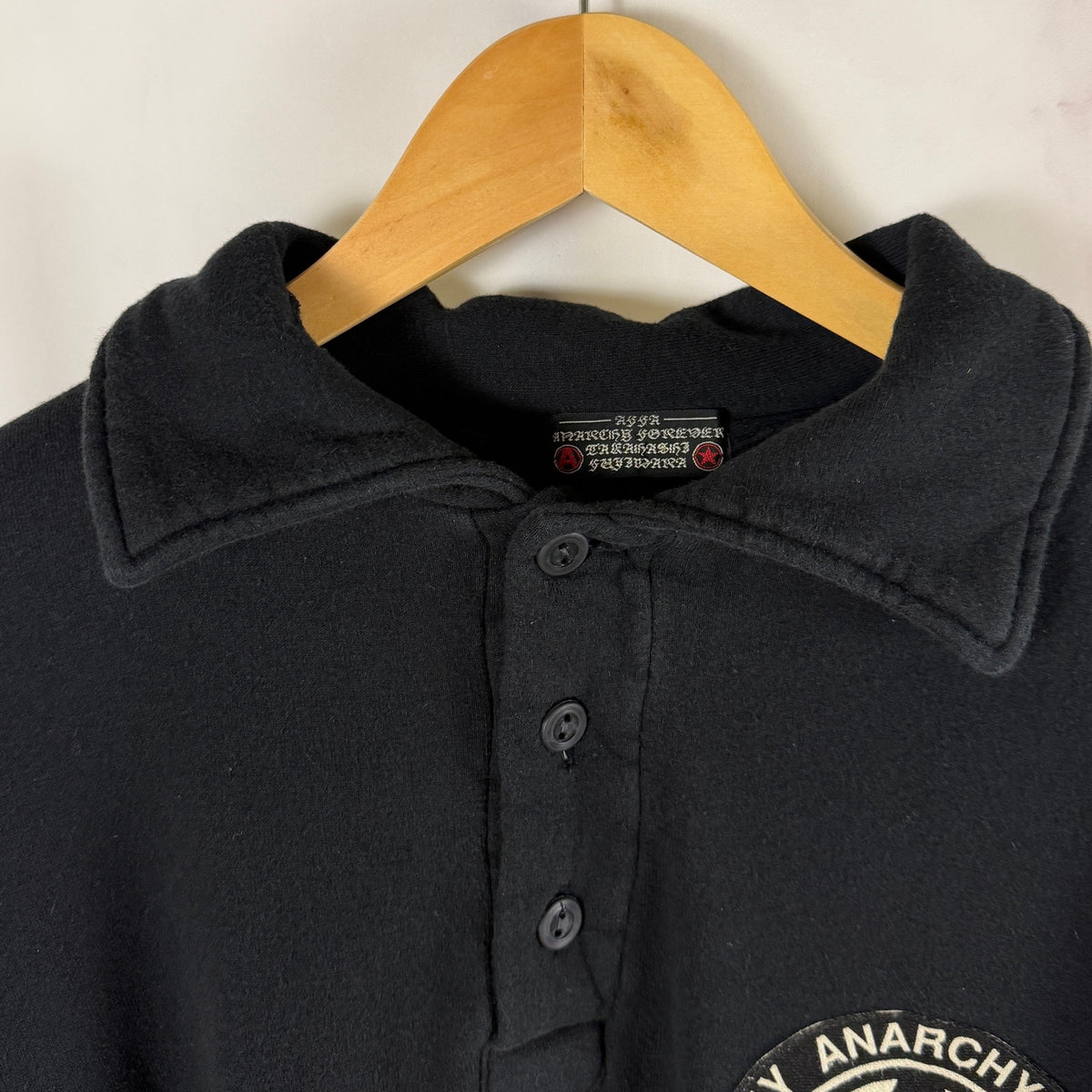 AFFA Black Patch Rugby Pullover Sweatshirt