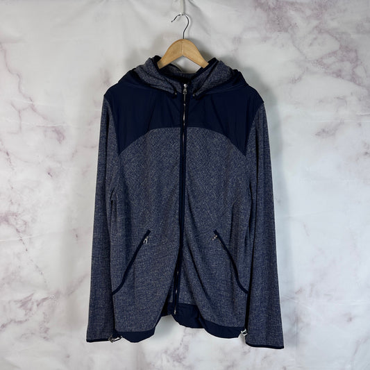 Louis Vuitton Navy Panel Hooded Jacket