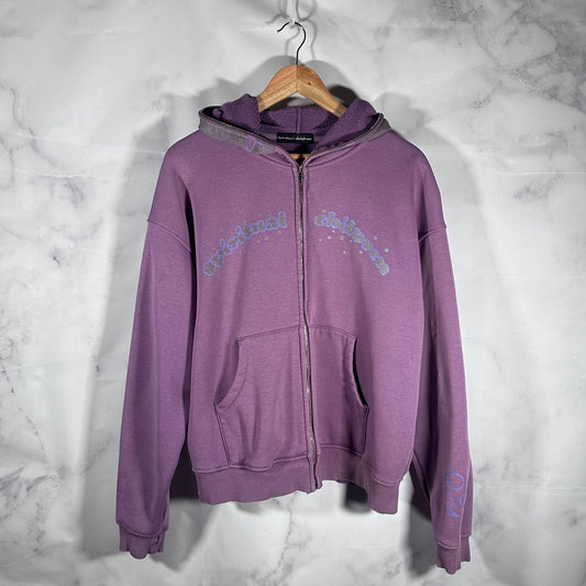 Siberia Hills ‘Spiritual Children’ Purple Full Zip No Face Hoodie
