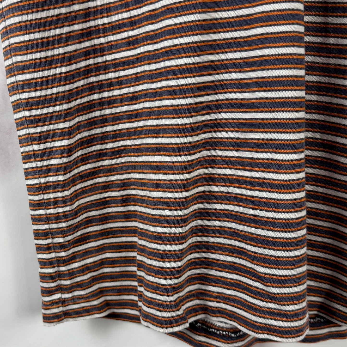 RRL Orange/Blue Striped Pocket Tee