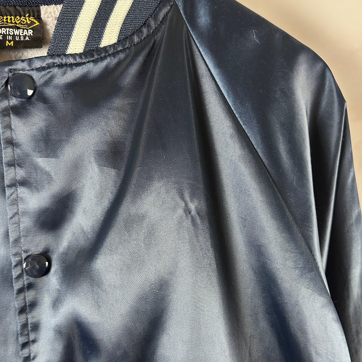 Vintage Nemesis Sportswear Navy Varsity Jacket