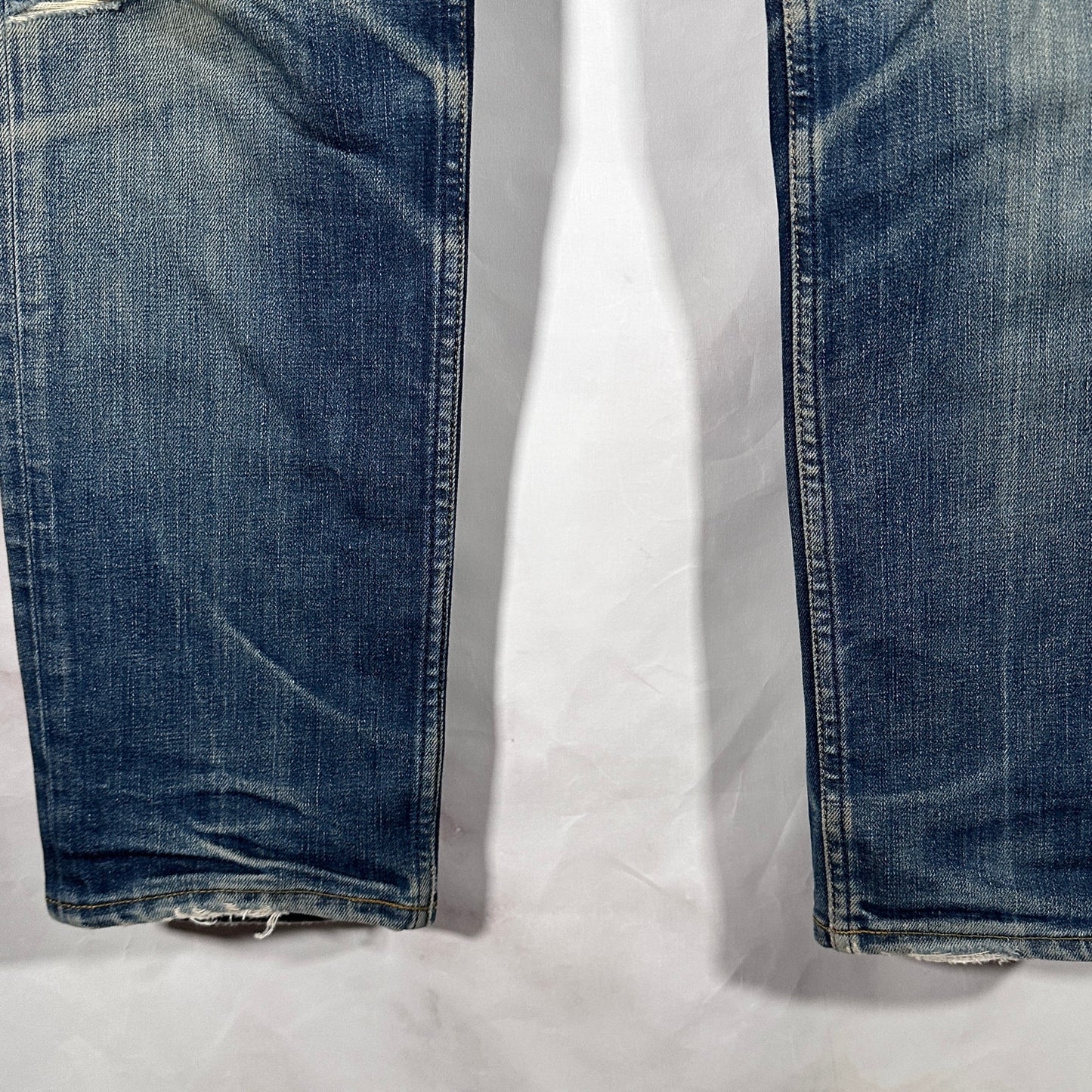 Acne Studios Ace Raw Gothic Distressed Denim