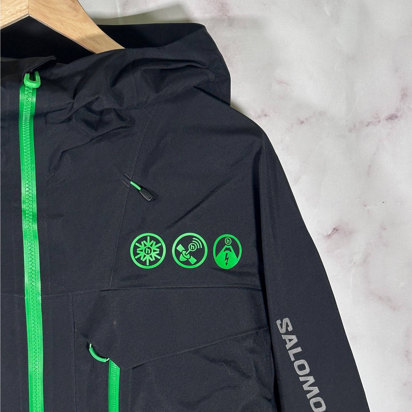 Hidden NY x Salomon Black/Green Gore-Tex Shell Jacket