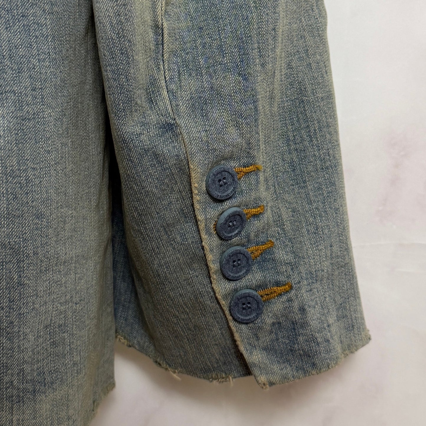 Balenciaga Washed Japanese Denim Blondie Blazer