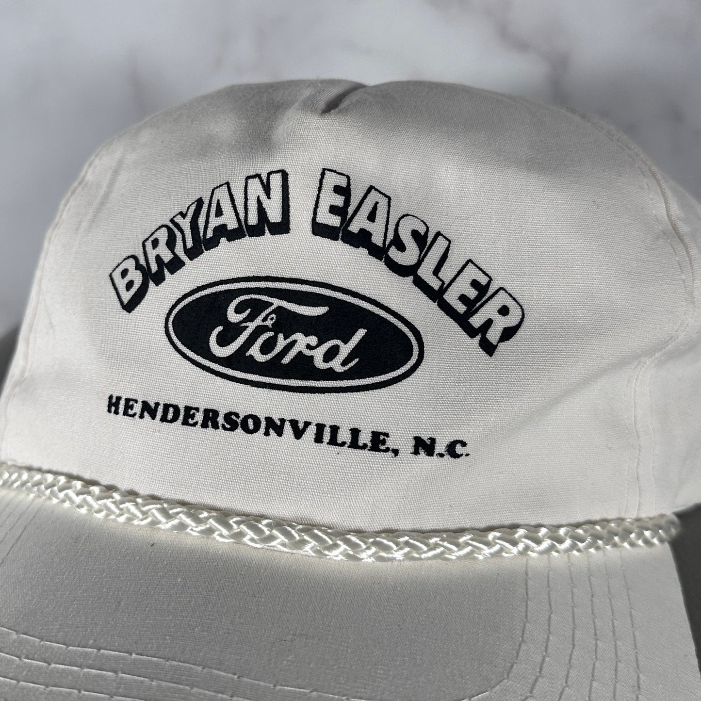 Vintage White Ford Capital SnapBack