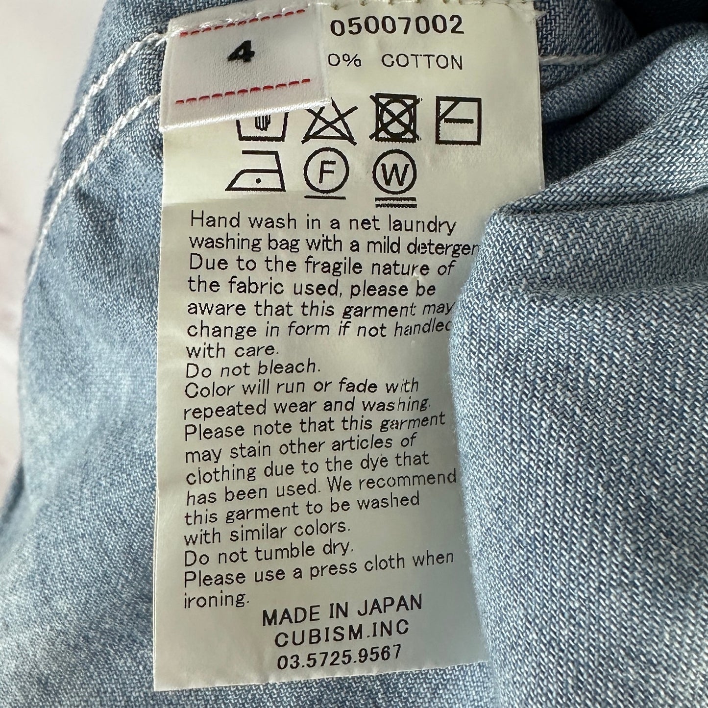 Visvim S/S20 Damaged Handyman Selvedge Denim Shirt