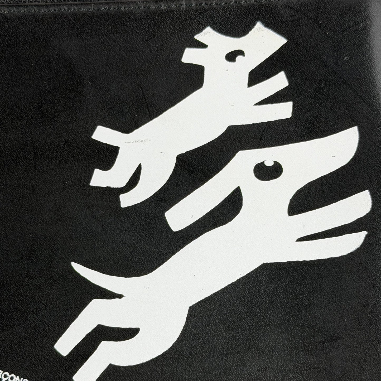 Comme des Garçons x Colette Black Leather Caperino & Peperone Zip Pouch