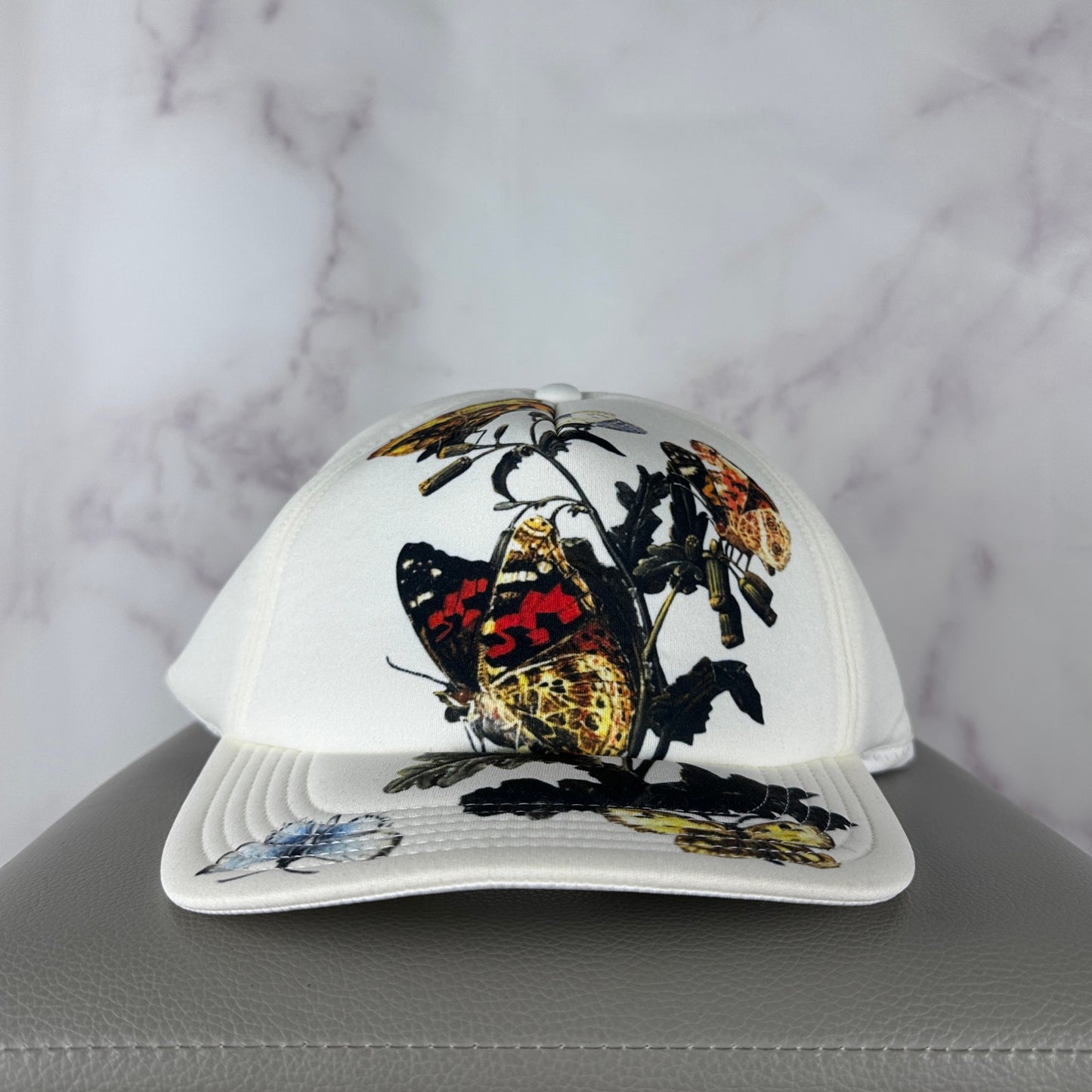 Undercover White Butterfly Print Hat