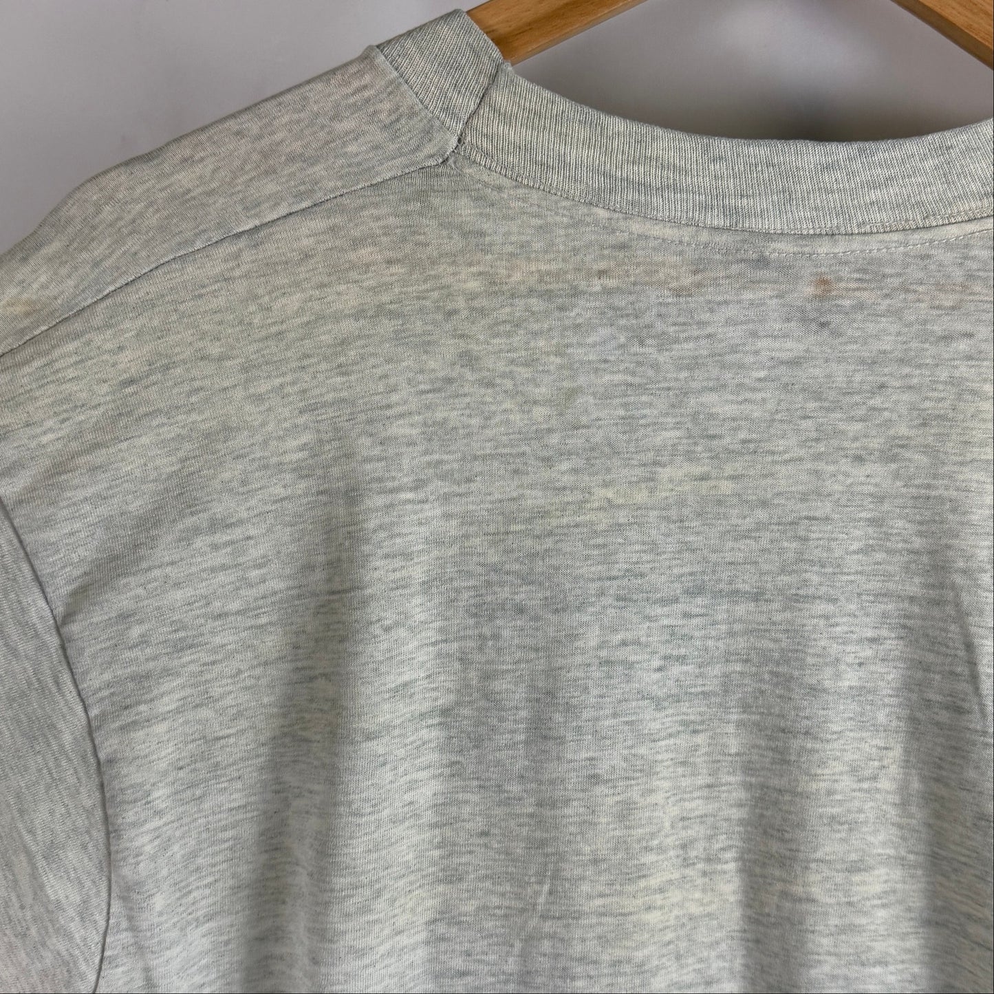 Vintage 1990 West Virginia Mountaineers Screen Stars Heather Grey Tee