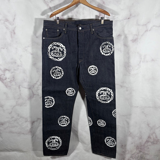 Denim Tears x Stussy x Levi’s 501 Raw Indigo Denim