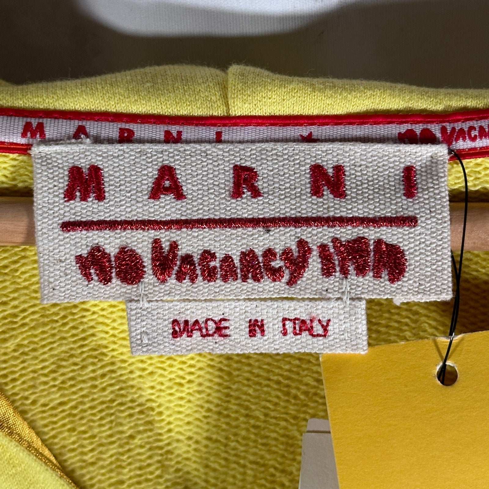 Marni x No Vacancy Inn Yellow Hoodie