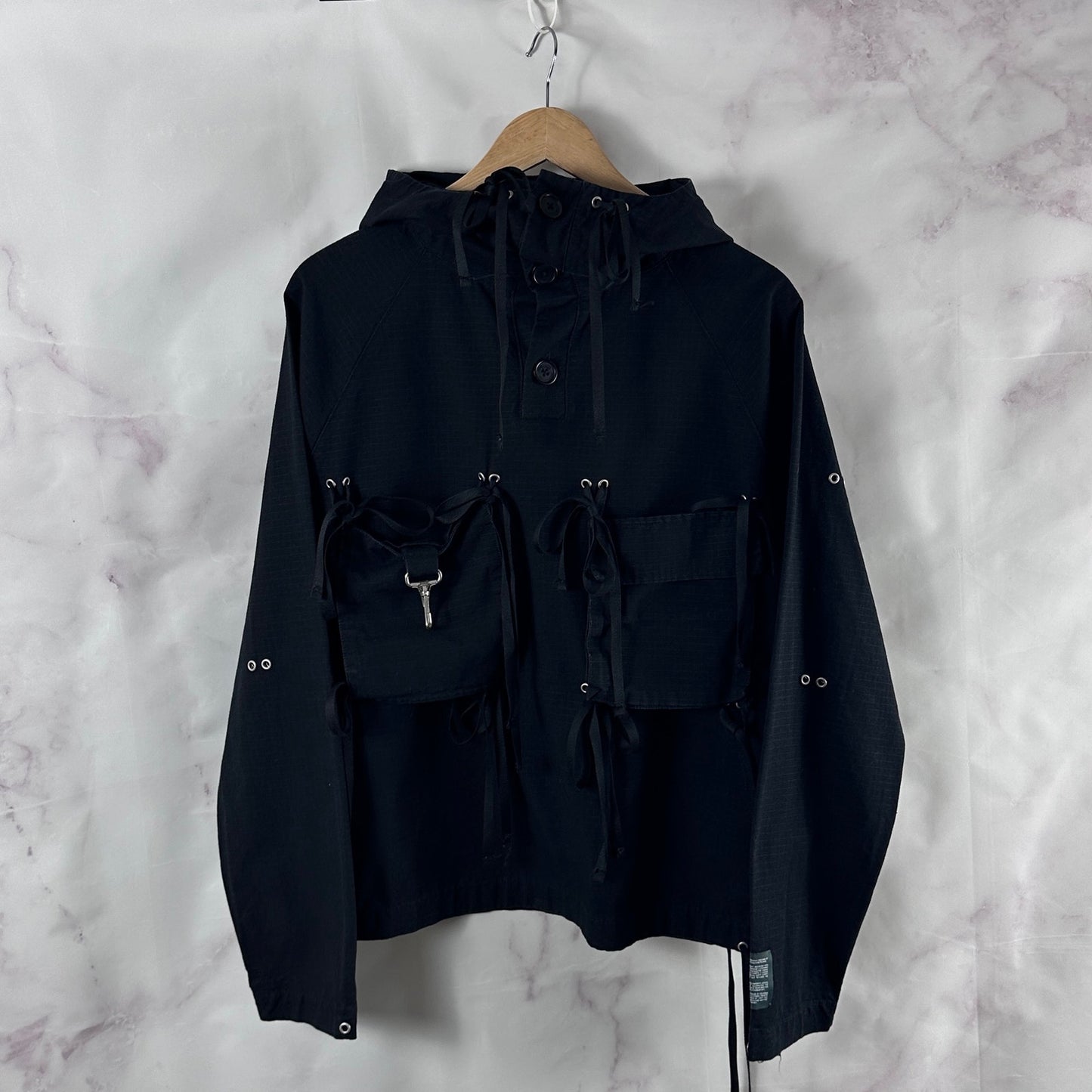 Reese Cooper A/W23 Black Modular Pocket Anorak