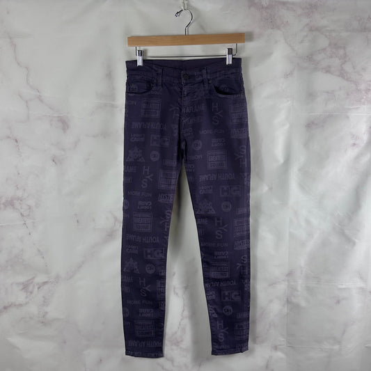 Hysteric Glamour Purple All-Over Print Pants