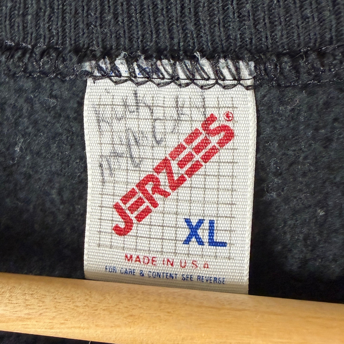 Vintage Jerzees Black Crewneck Sweatshirt