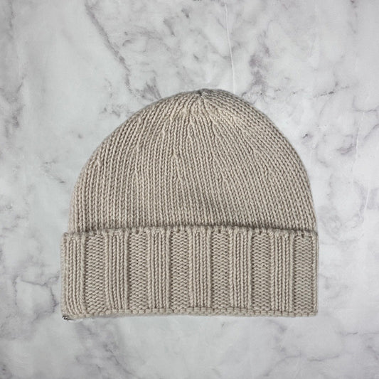 Hidden NY Sample 1/1 Prototype Raw White Cashmere Beanie