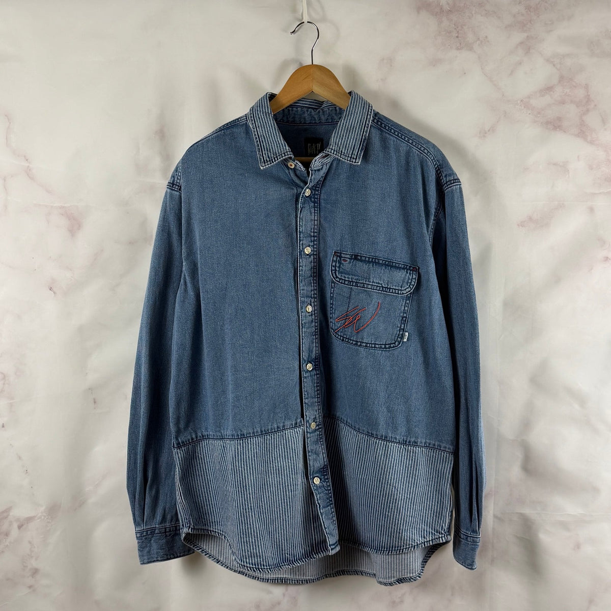 Sean Wotherspoon x GAP Hickory Stripe Denim Shirt