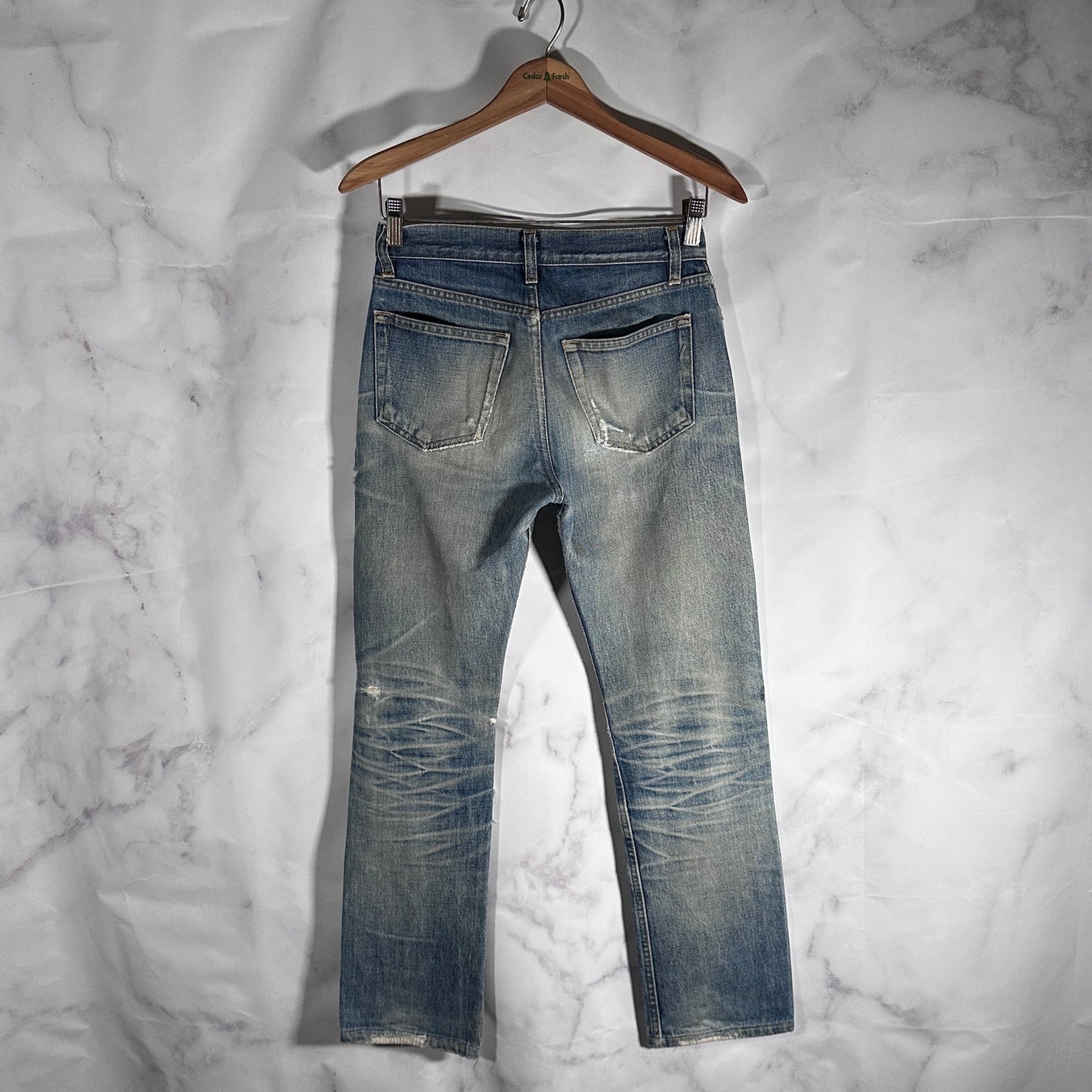 Helmut Lang Thrashed Selvedge Denim Jeans
