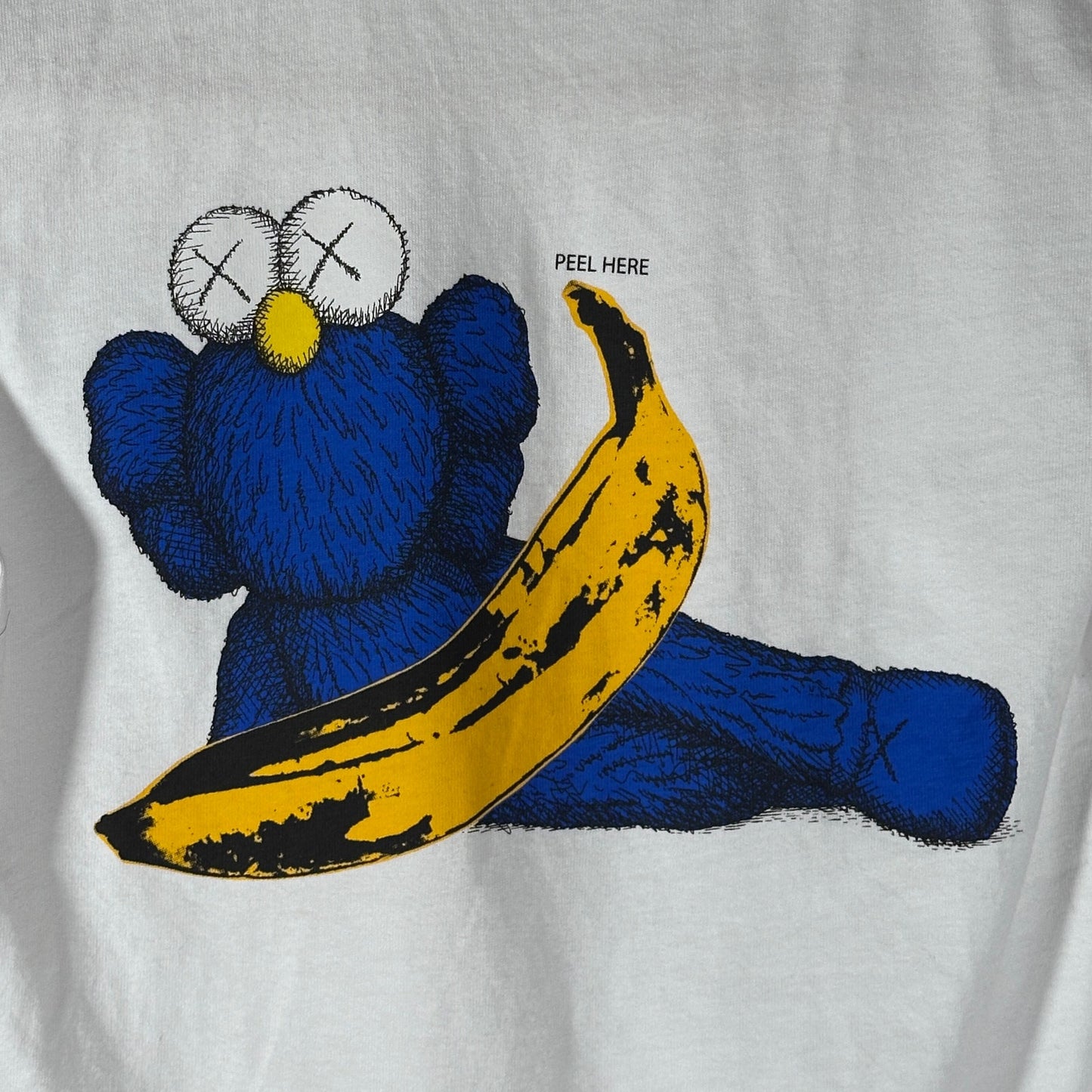 Kaws x Uniqlo x Andy Warhol White Graphic Tee