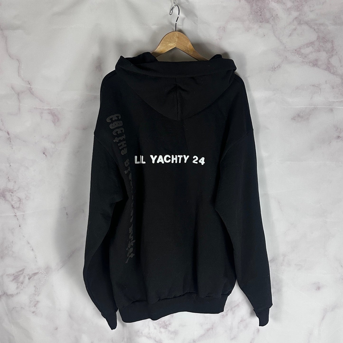 Cactus Plant Flea Market x Lil Yachty Coachella 2024 Black Print Hoodie