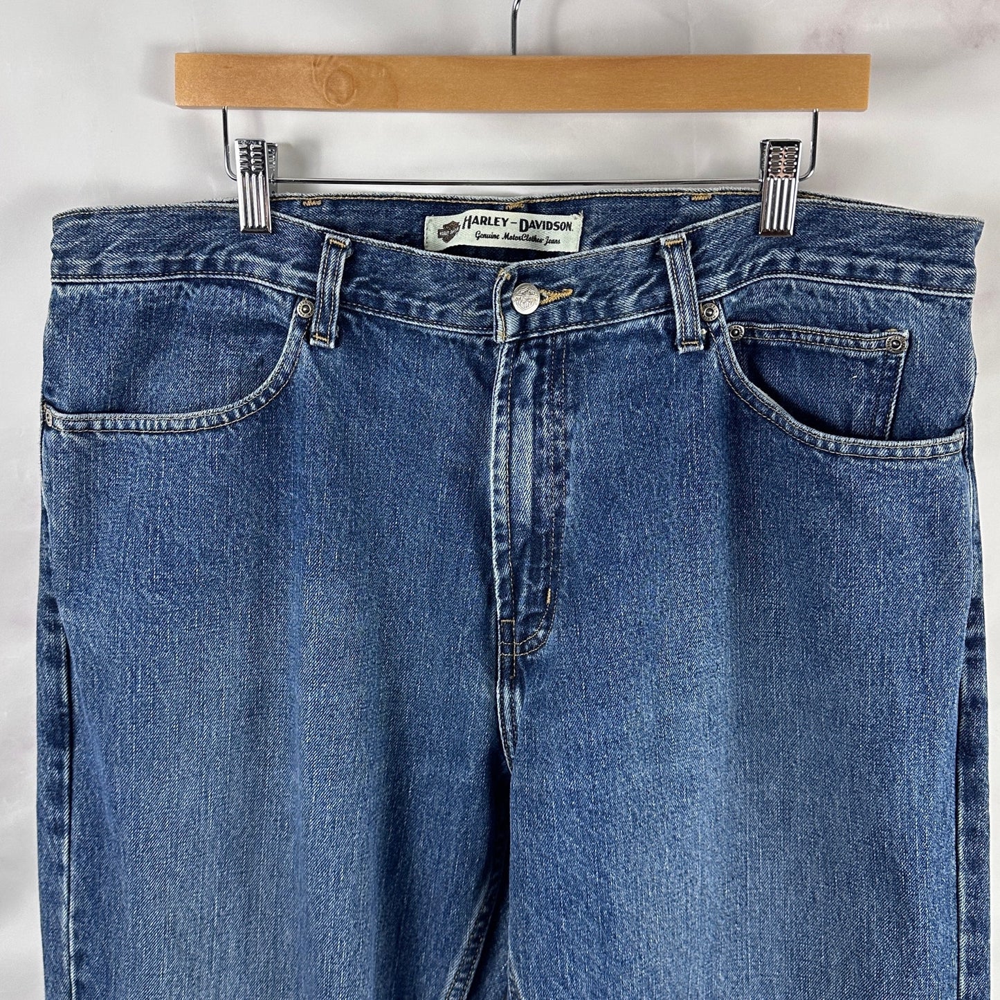 Vintage Harley Davidson Straight Blue Denim