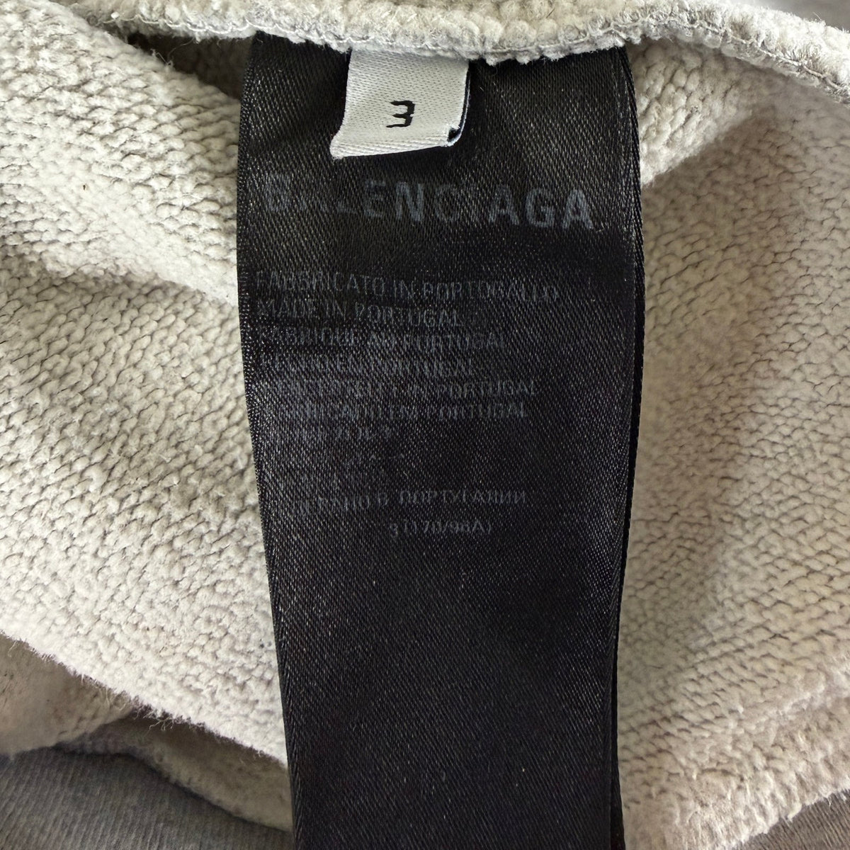 Balenciaga 90/10 Grey Distressed Hoodie
