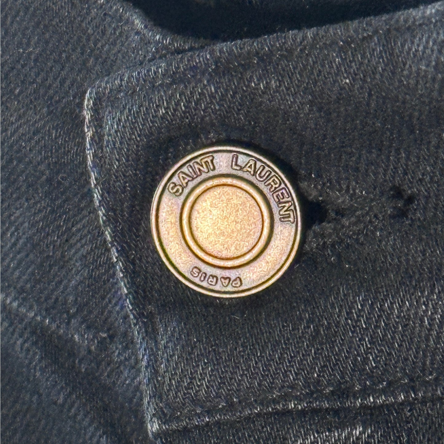 Saint Laurent Paris Hedi D02 M/SK LW Black Denim Jeans