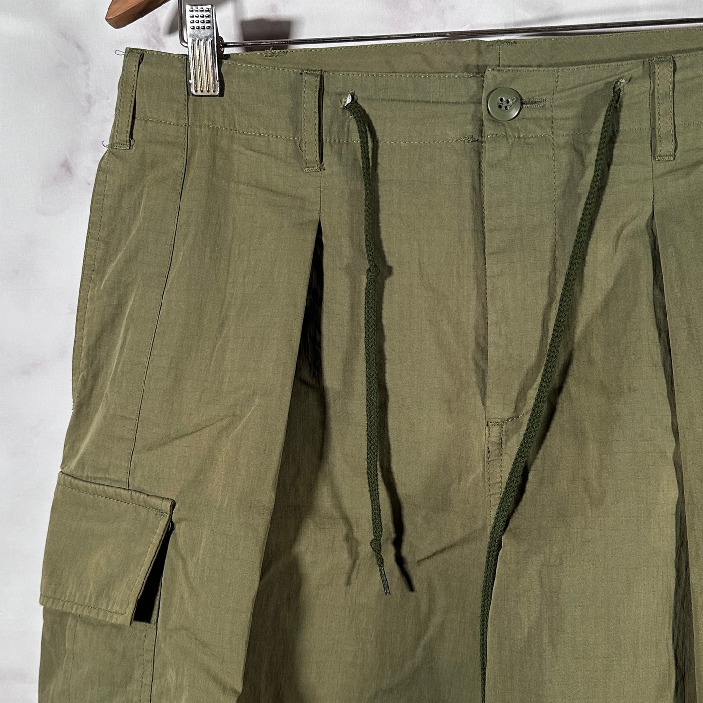 Beams Heart Green H.D. Wide Leg Pant