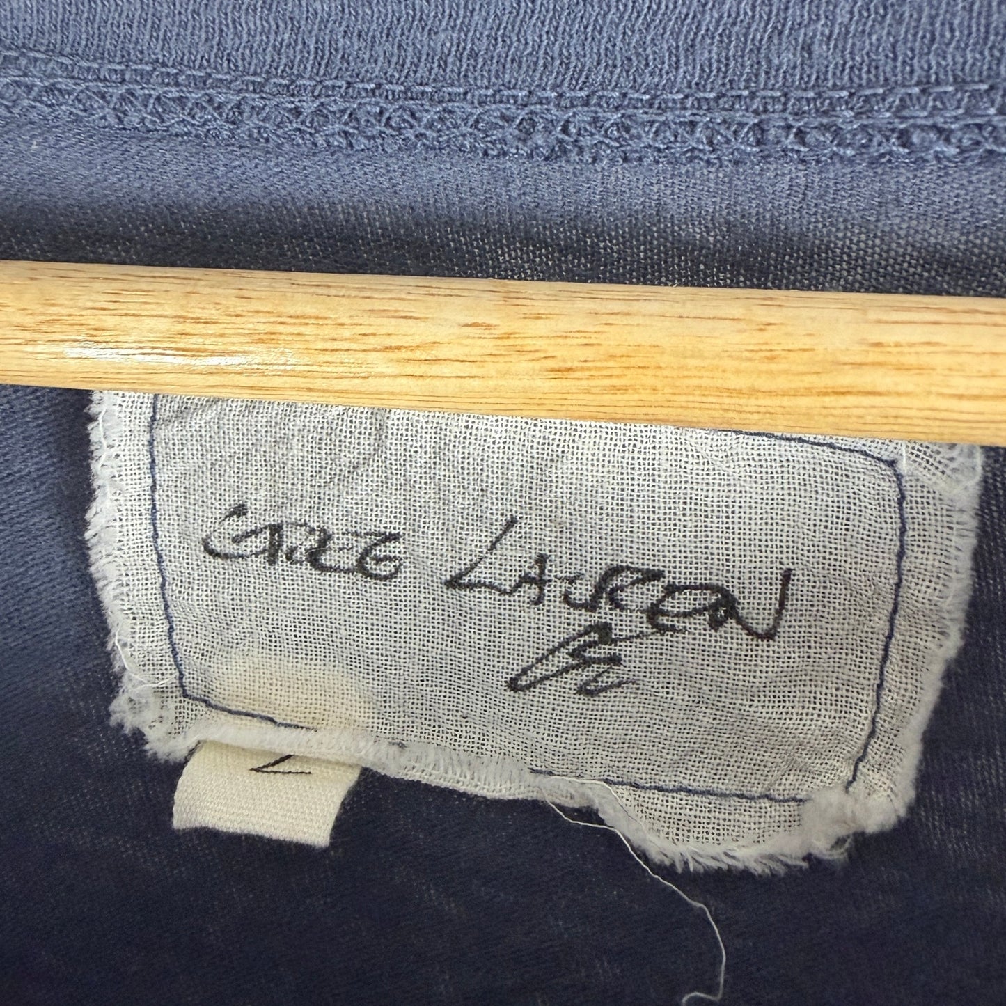 Greg Lauren Navy Groovy Logo Tee