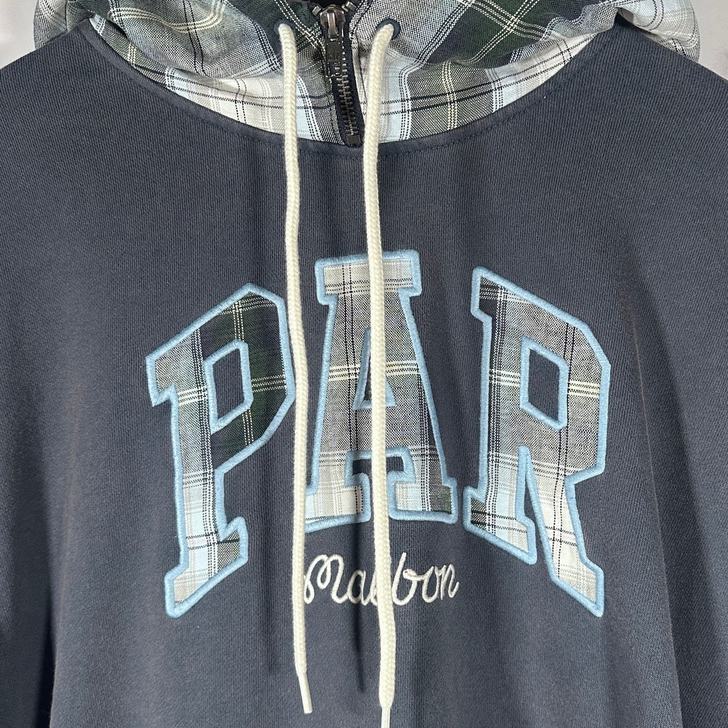 Malbon x Gap Heavyweight French Terry Blue Logo Hoodie