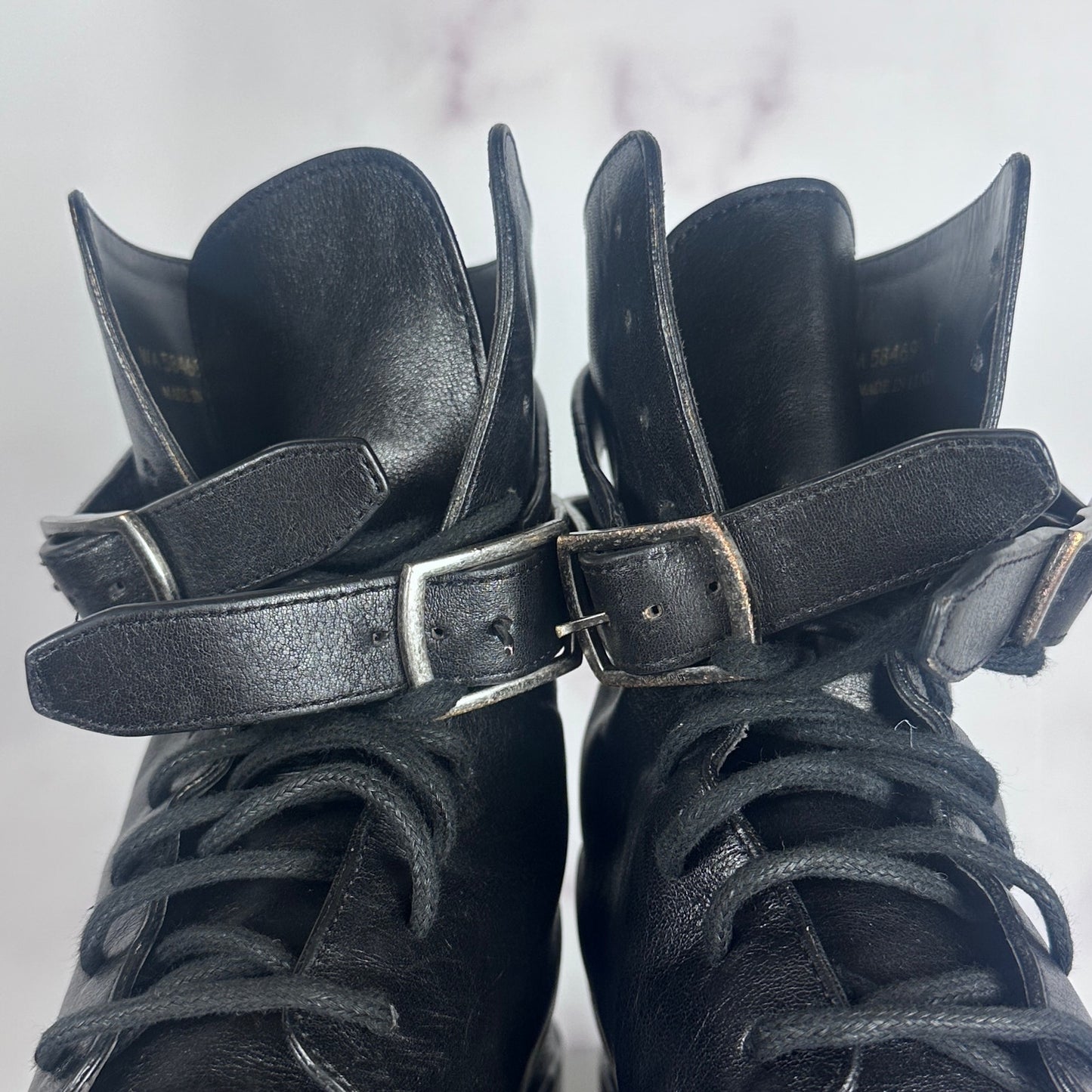 Saint Laurent Paris Black Leather Boots