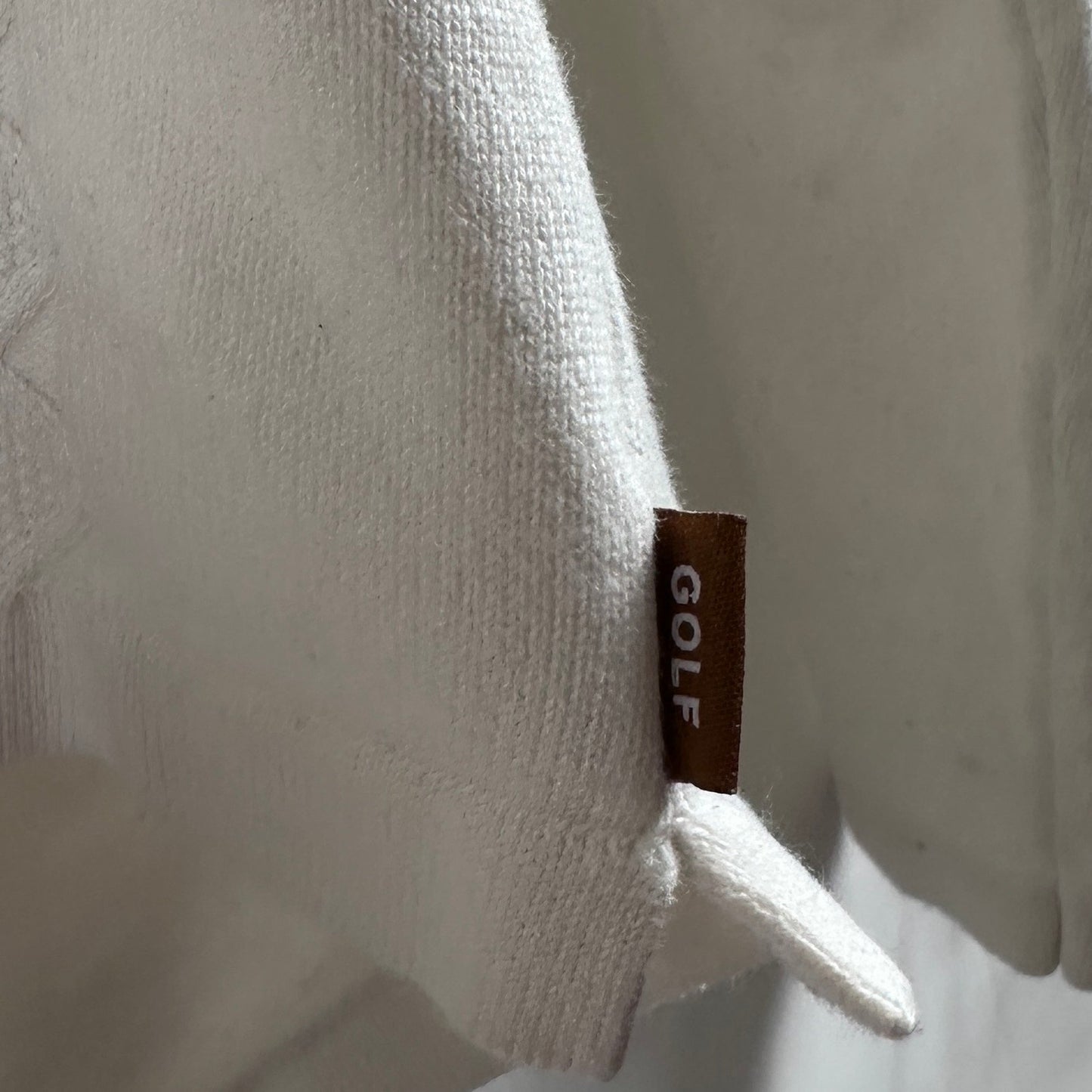 Golf Wang White Knit Quarter Zip