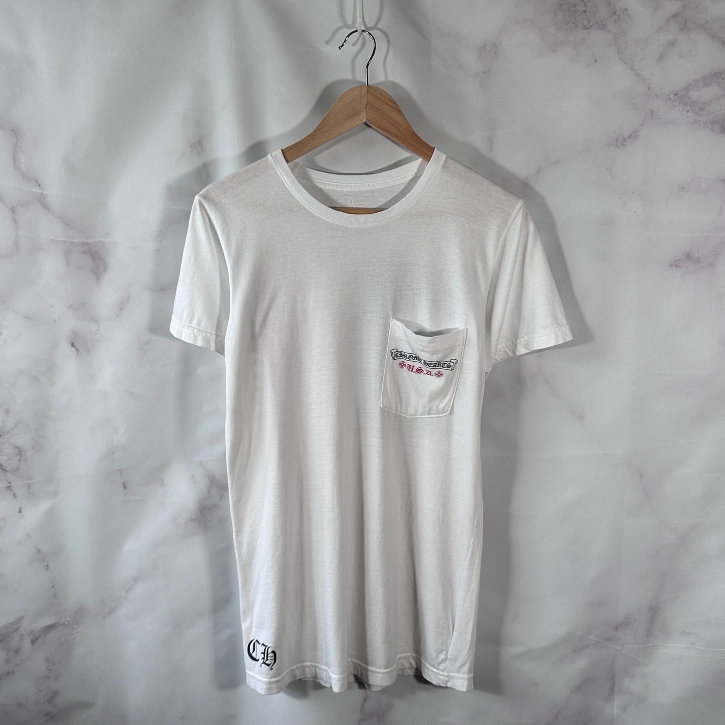 Chrome Hearts White American Flag Tee