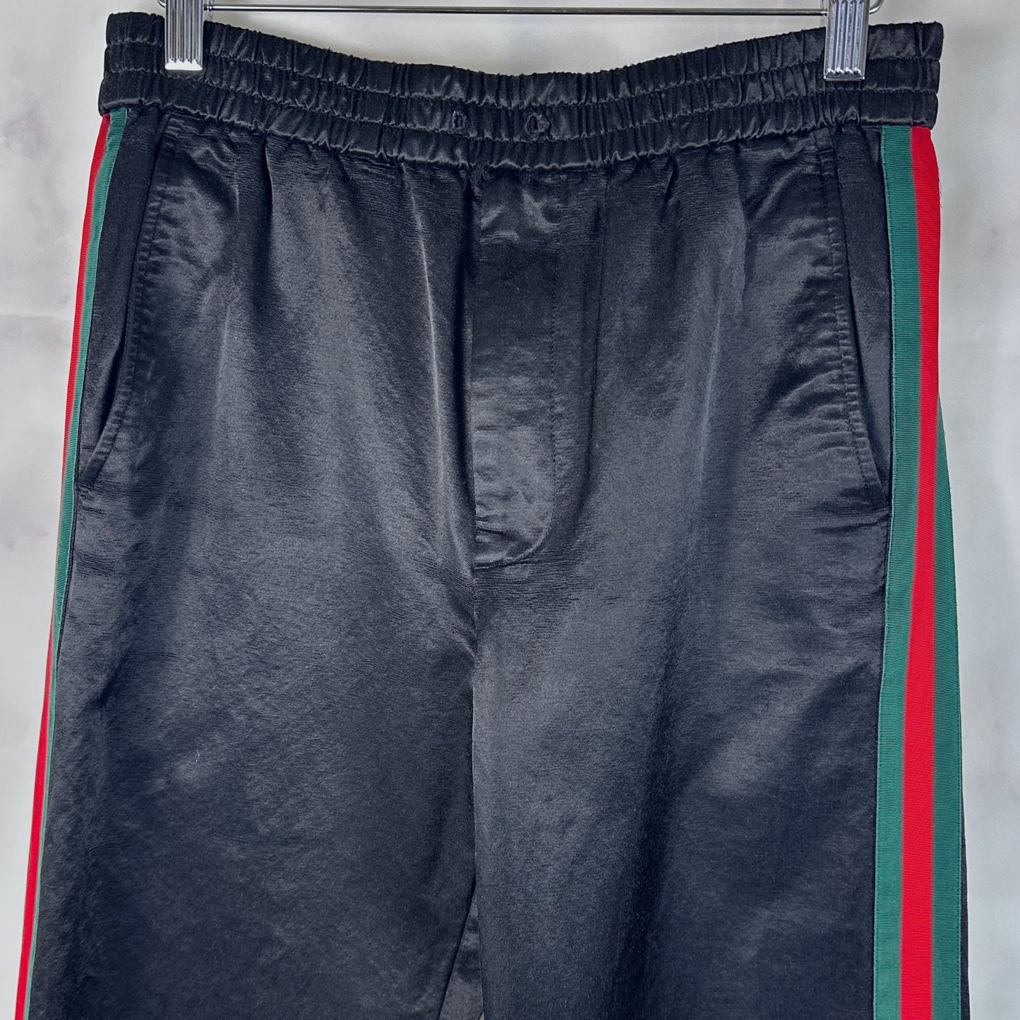 Gucci Black Web Tech Jersey Pants
